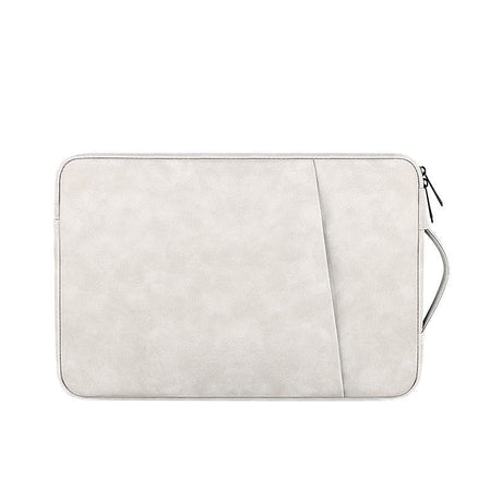 13.3 Inch Sheepskin Notebook Inner Bag - Natural - Pink