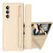 For Samsung Galaxy z Fold4 5G Samsung Galaxy z Fold4 2-in-1 Detachable Folding Case with Holder & Pen Slot - Grey Green