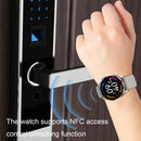 1.32 Inch Heart Rate Detection Smart Watch - Silver + Steel