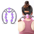 8-Round Yoga Leg Massager Ring-Shaped Roller For Training - Pink