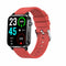 1.7 Inch Hd Square Screen Tpu Strap Smart Watch Supports Body Temperature Monitoring / Blood Oxygen Monitoring - Red