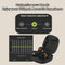 Wireless Earphones with App Control - Ear-mounted - Black