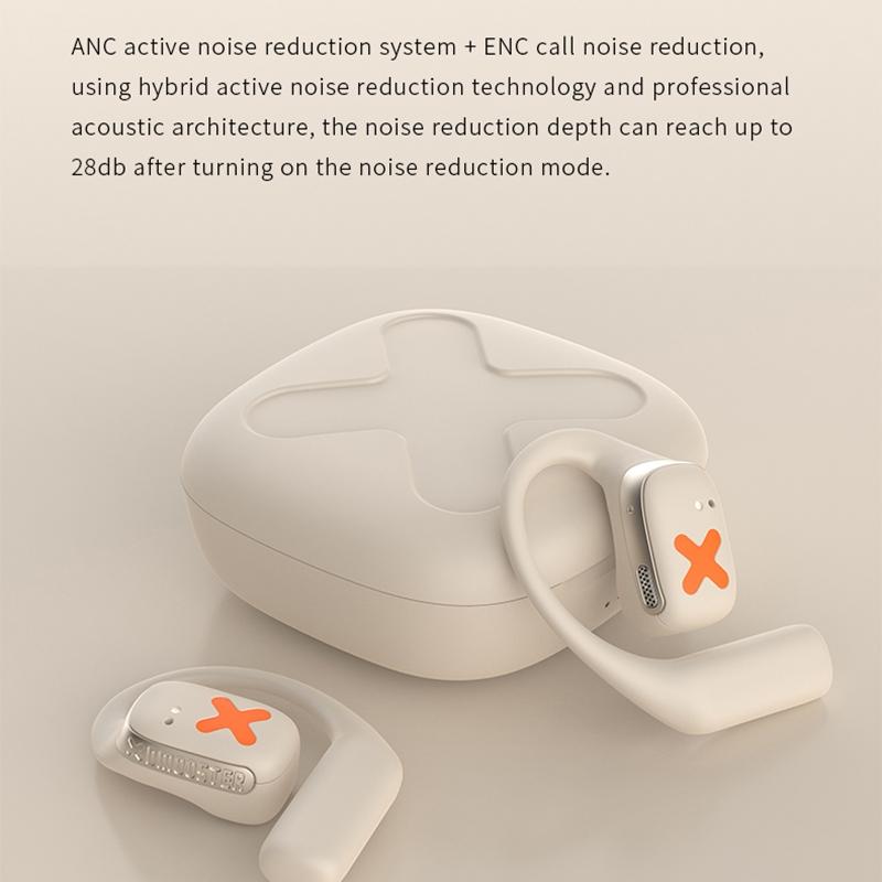 Wireless Earphones with App Control - Ear-mounted - Black