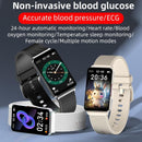 Smart Health Monitoring Watch With Colour Screen - Gold