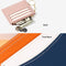 Portable Simple Card Holder Coin Purse With Keychain Unisex Pu Wallet - Orange