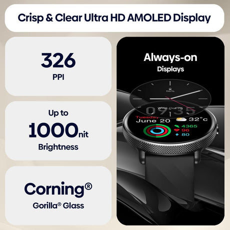 1.43 Inch Screen Voice Calling Smart Watch Support Heart Rate / Blood Pressure / Blood Oxygen - Silver