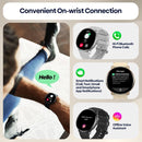 1.43 Inch Screen Voice Calling Smart Watch Support Heart Rate / Blood Pressure / Blood Oxygen - Silver