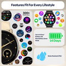 1.43 Inch Screen Voice Calling Smart Watch Support Heart Rate / Blood Pressure / Blood Oxygen - Silver