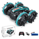 Amphibious Stunt Rc Car - Double-sided Rolling - 2.4g - Electric - Kids' Toy - Green
