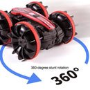 Amphibious Stunt Rc Car - Double-sided Rolling - 2.4g - Electric - Kids' Toy - Green