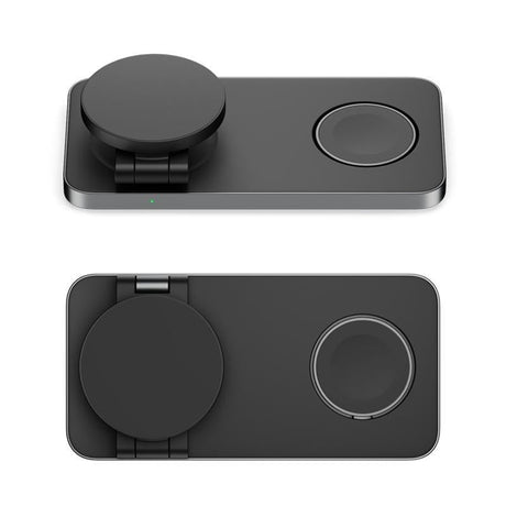 3 In 1 Magnetic Wireless Charging Dock For Apple Devices - White