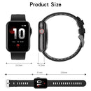 1.6 Inch Waterproof Smart Watch With Ips Colour Screen Sport Sleep Heart Rate Monitoring - Blue