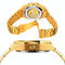 Men Automatic Mechanical Watch with Luminous Dial and Steel Band - Silver Belt White Face