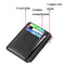 Multi Slot Zipper Card Holder Large Capacity Ultra Thin Coin Purse - Coffee