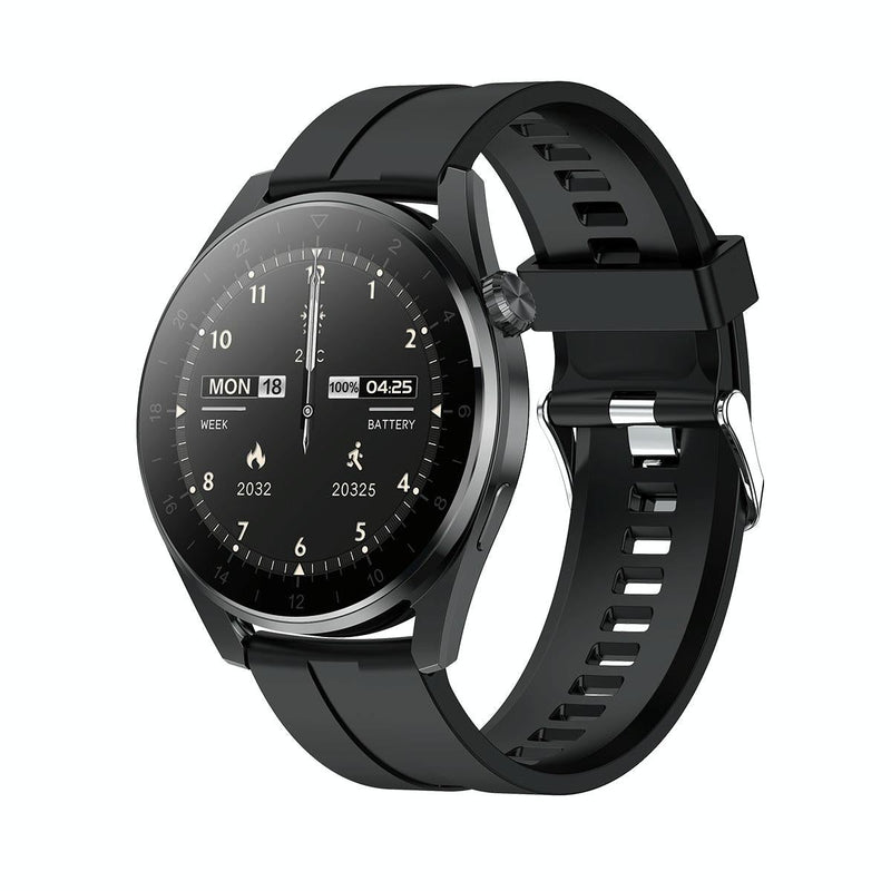 Waterproof Silicone Smartwatch With Colour Display - Silver