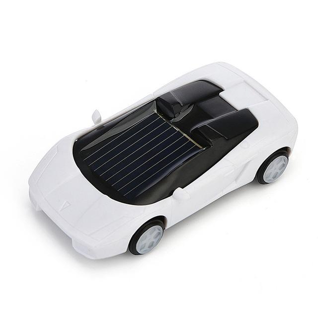 3-piece Solar Mini Car Racer Toy for Kids - Powered by the Sun - Red