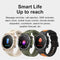 Waterproof Smart Watch With Heart Rate & Sleep Monitoring - Blue