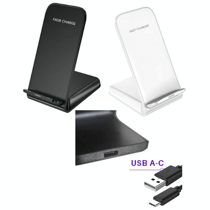 15W Wireless Desktop Charger With Fast Charging - White