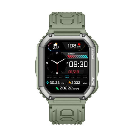 1.8 Inch Heart Rate Blood Pressure Monitoring Smart Calling Watch - Green