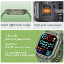 1.8 Inch Heart Rate Blood Pressure Monitoring Smart Calling Watch - Green
