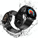 1.32 Inch Screen Leather Watch Strap Smart Health Watch Supports Body Temperature Monitoring Ecg Monitoring Blood Pressure - Brown