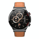 1.32 Inch Screen Leather Watch Strap Smart Health Watch Supports Body Temperature Monitoring Ecg Monitoring Blood Pressure - Brown