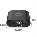 15W Wireless Charger With Mirror & Clock - White
