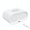 15W Wireless Charger With Mirror & Clock - White
