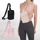 Lightweight Outdoor Sports Chest Bag Cell Phone Crossbody Pack - Pink
