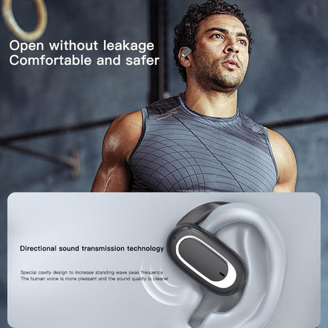 Adjustable Wireless Bluetooth Earphones with Noise Reduction - T35 Ows - White
