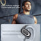 Adjustable Wireless Bluetooth Earphones with Noise Reduction - T35 Ows - White