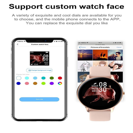 Smart Watch With Ip68 Waterproofing And Health Monitoring - Silver