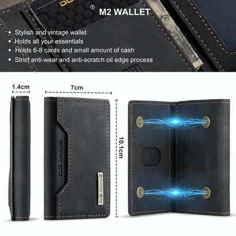 3 Fold Card Bag For Dg.Ming M2 Series Compact & Stylish - Brown