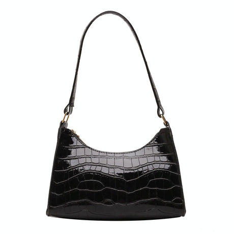 Small Square Stone Pattern Shoulder Bag For Women - Yellow
