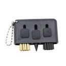 3-Piece Portable Golf Groove Cleaning Brush - Blue
