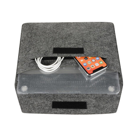 12 Inch Felt Liner Computer Bag for Notebook Protection - Grey