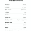 1.43 Inch Bt5.1 Smart Sport Watch With Health Monitoring - Black