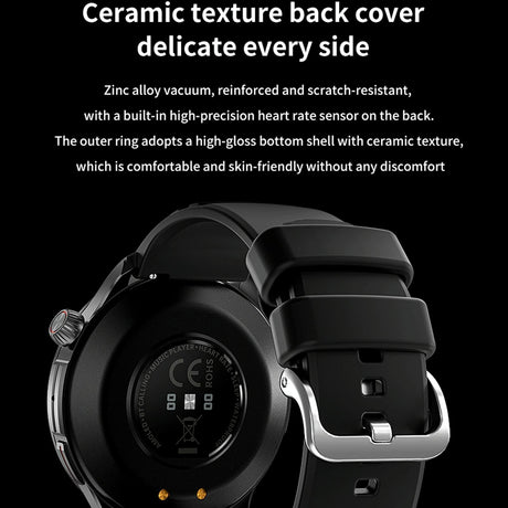 1.43 Inch Bt5.1 Smart Sport Watch With Health Monitoring - Black