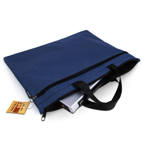 Double Zipper Canvas Storage Bag - Portable And Simple - Orange