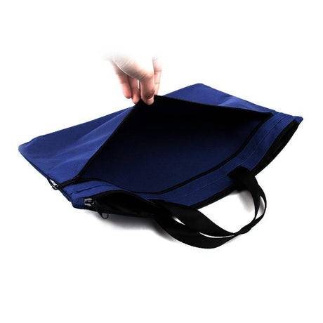 Double Zipper Canvas Storage Bag - Portable And Simple - Orange