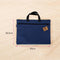 Double Zipper Canvas Storage Bag - Portable And Simple - Orange