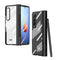 For Samsung Galaxy Z Fold4 5G Full Body Phone Case with Integrated Hinge and Pen Slot - Black