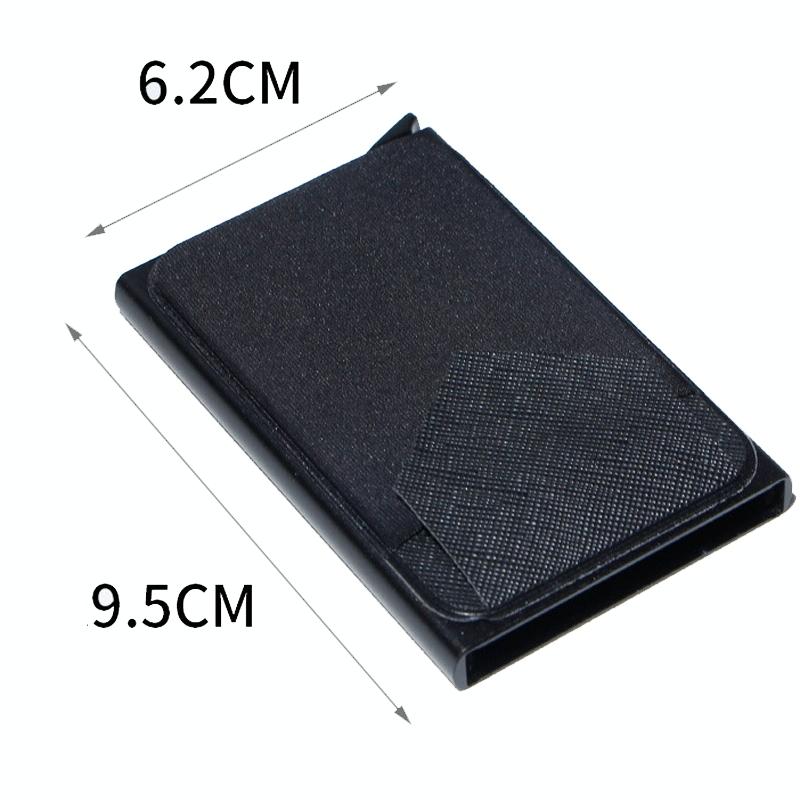 Compact Metal Card Holder with Rfid Protection - Gold