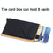 Compact Metal Card Holder with Rfid Protection - Gold
