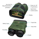 3 Ips Screen Digital Night Vision Binoculars with 3 Display - Green