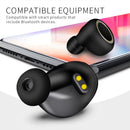 Mini Invisible Tws Bluetooth 5.0 Earphones with Charging Box & Mic - White