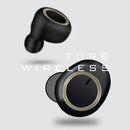 Mini Invisible Tws Bluetooth 5.0 Earphones with Charging Box & Mic - White