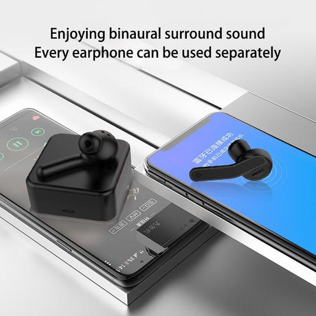 Mini Touch Control Wireless Earbuds with Charger Box - Hifi Bluetooth Tws - White