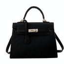 Stylish Winter Crossbody Bag For Women - Single Shoulder Kelly Design - Black