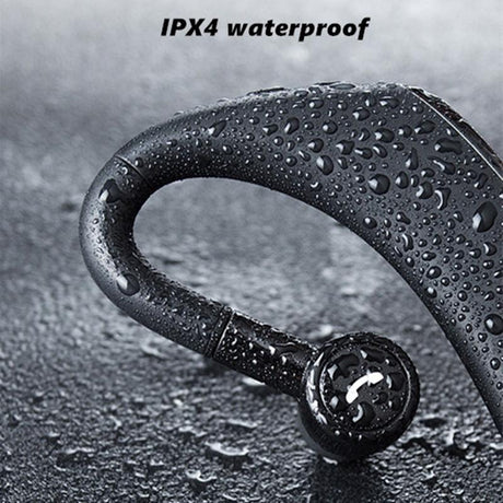 180 Degree Rotating Wireless Bluetooth Car Handsfree Earphones - Blue